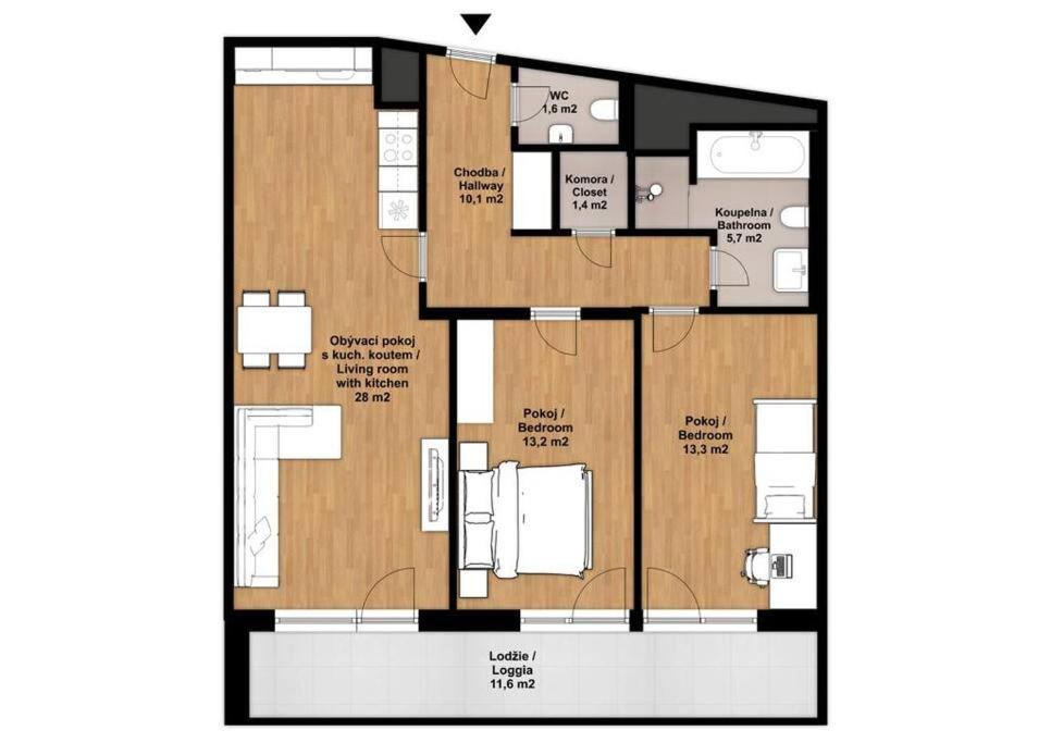 Luxury Apartment In Prague And Free Parking Exteriér fotografie